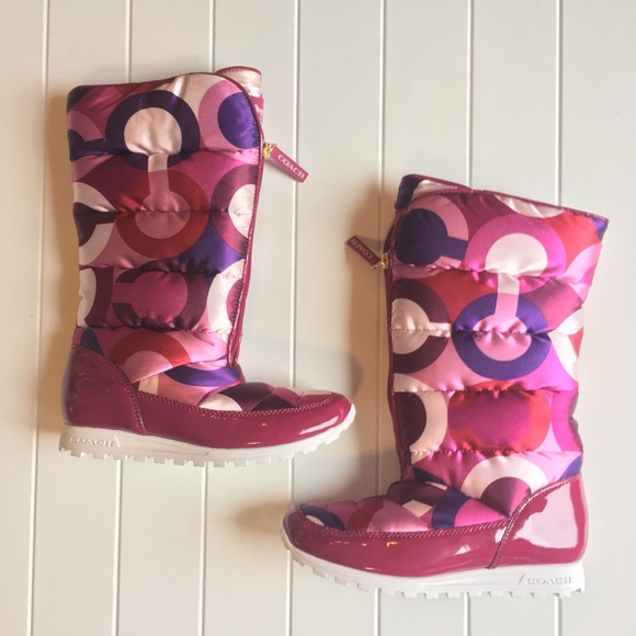 [Coach] NIB Jolt Berry Snow Boots Deadstock Cece - Picture 2 of 7